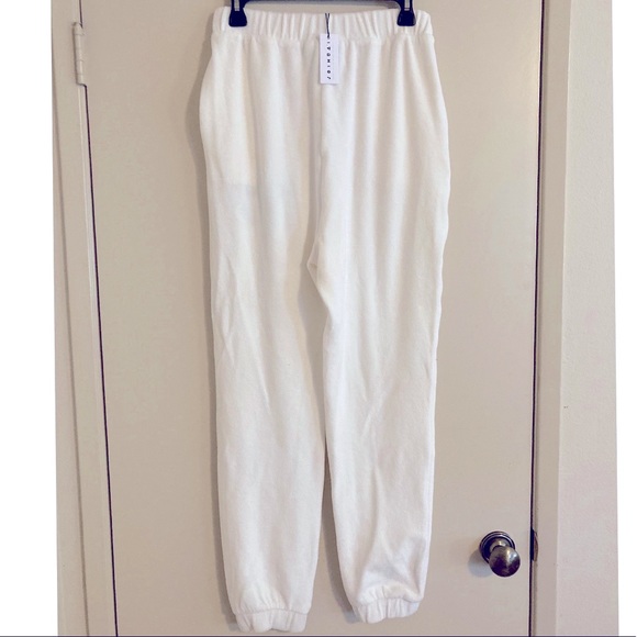 Joshua Sanders Logo-embroidered Terry Pants White Size Medium NWT - Picture 7 of 8